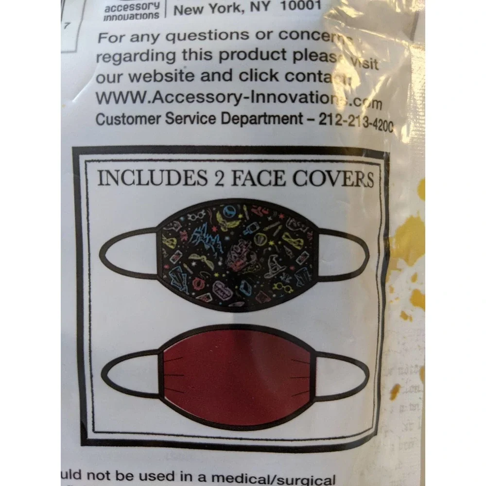 set lot of 2 pcs Kids Face Mask Harry Potter reusable washable